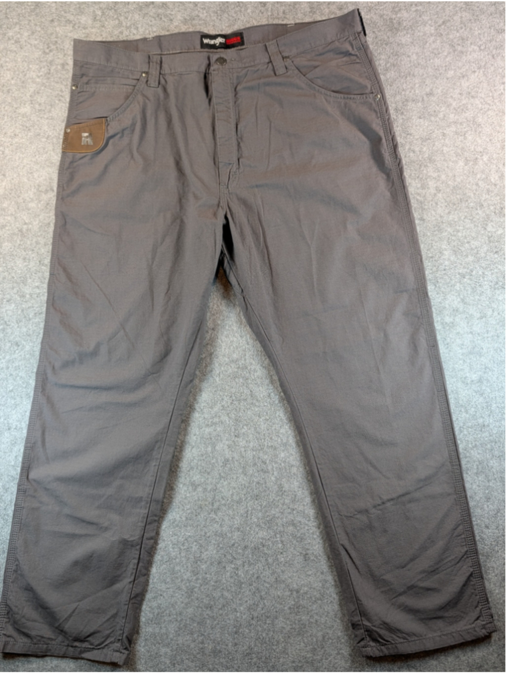 Wrangler Riggs Workwear Mens 42x30 Technician Utility Cargo Pants Charcoal